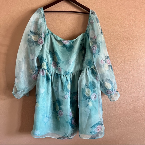 Fashion Nova Meant to Be Chiffon Mini Dress Size 3X NWT - Picture 2 of 10